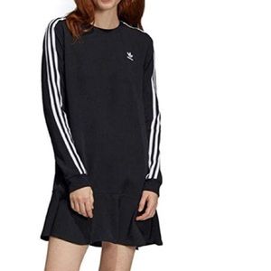 Adidas Three Stripe Ruffle Dress